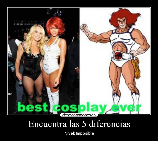 Encuentra las 5 diferencias - Nivel: Imposible