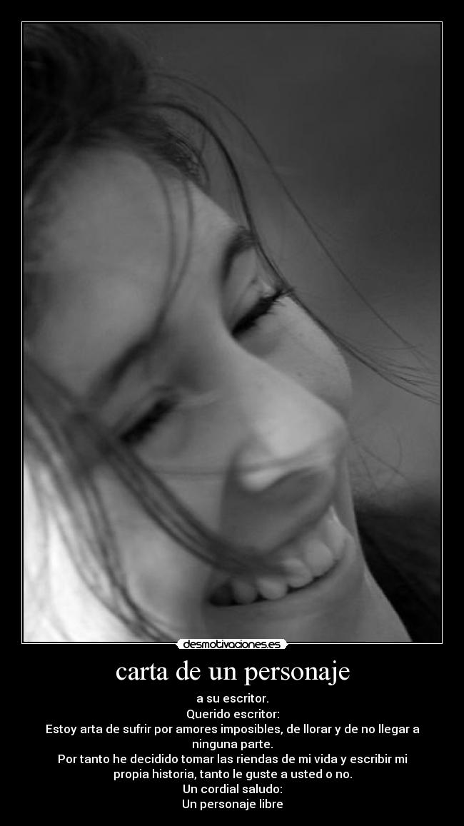 carta de un personaje -