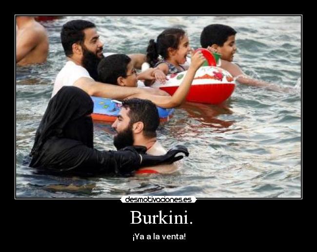 carteles burkini bikini musulman desmotivaciones