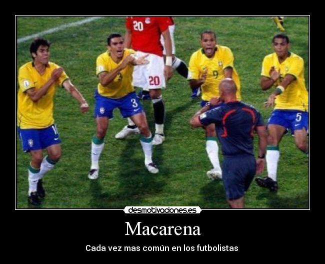 Macarena - Cada vez mas común en los futbolistas