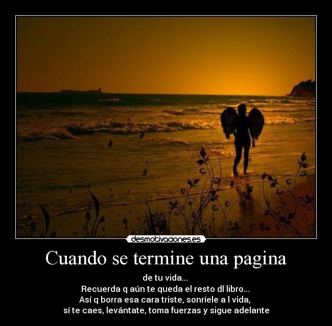 Cuando se termine una pagina -