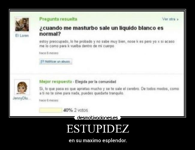ESTUPIDEZ -