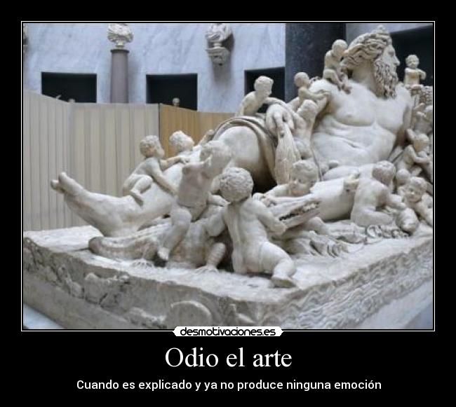 Odio el arte -