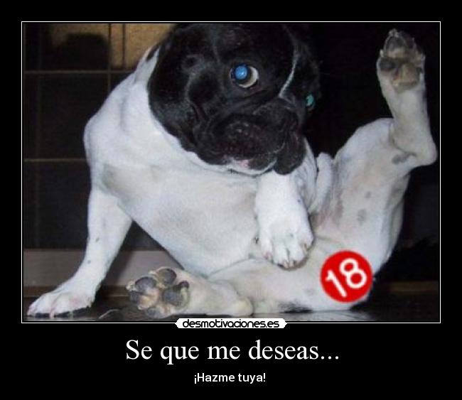 Se que me deseas... -
