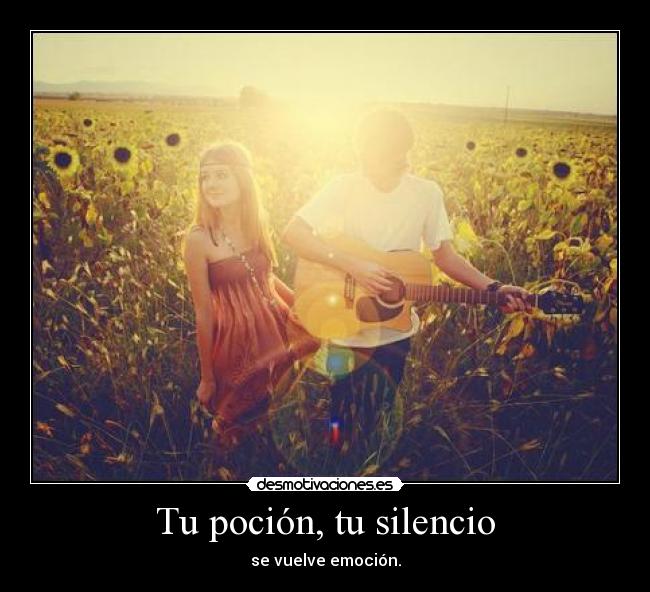 Tu poción, tu silencio -