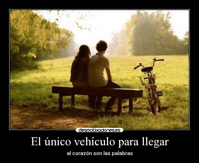 El único vehículo para llegar -