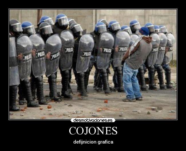 COJONES - defijnicion grafica