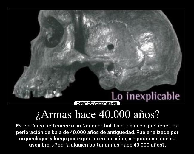 ¿Armas hace 40.000 años? - 