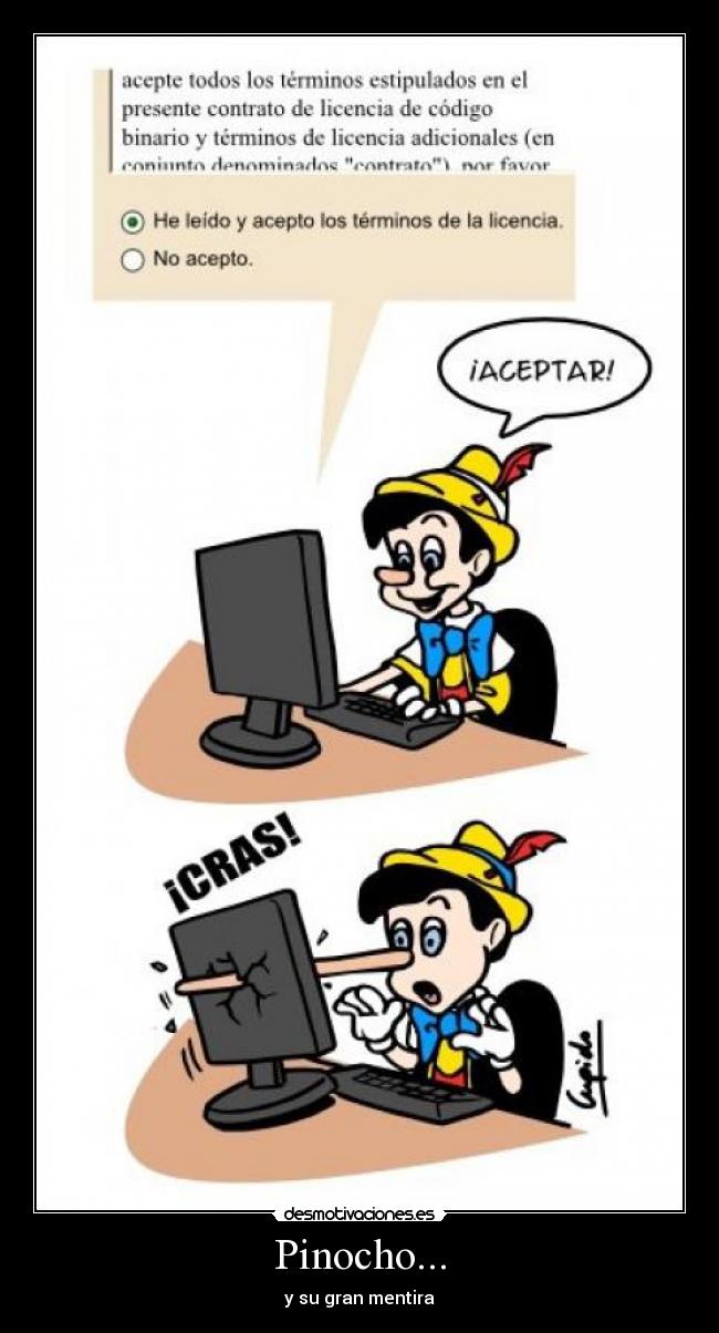 Pinocho... - y su gran mentira