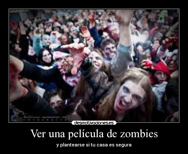 Ver una película de zombies - 
