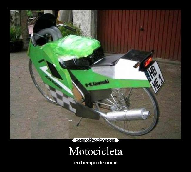 Motocicleta - en tiempo de crisis