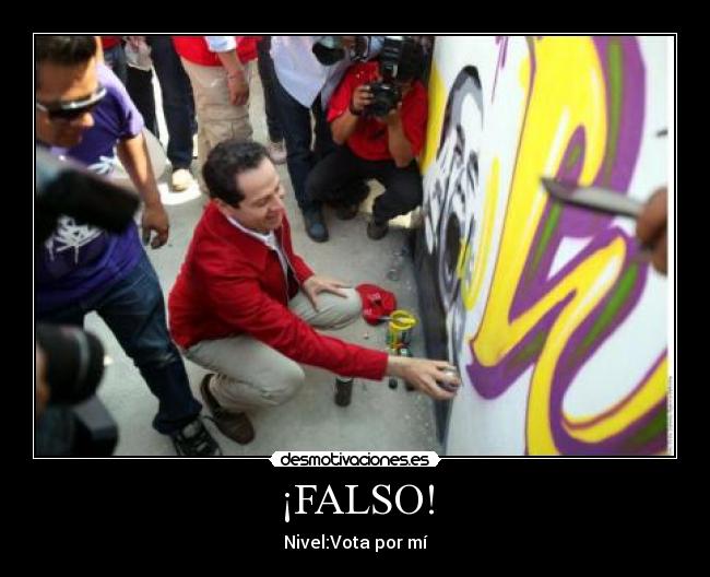¡FALSO! - Nivel:Vota por mí