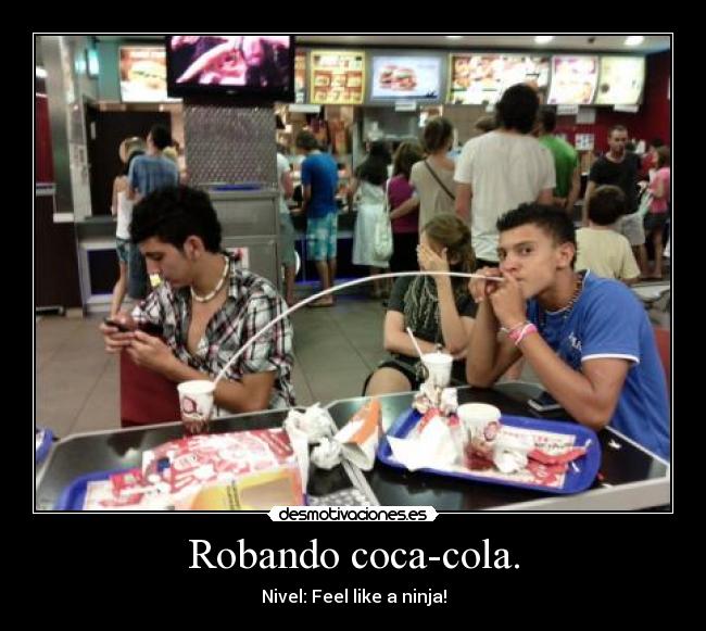 carteles feel like ninja agarrado desmotivaciones