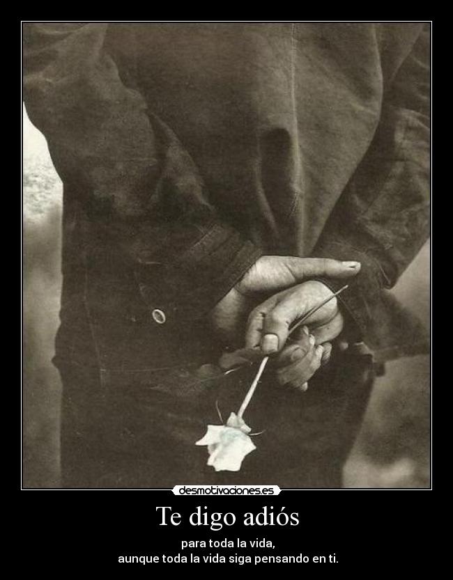Te digo adiós -