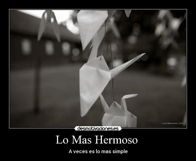 Lo Mas Hermoso -