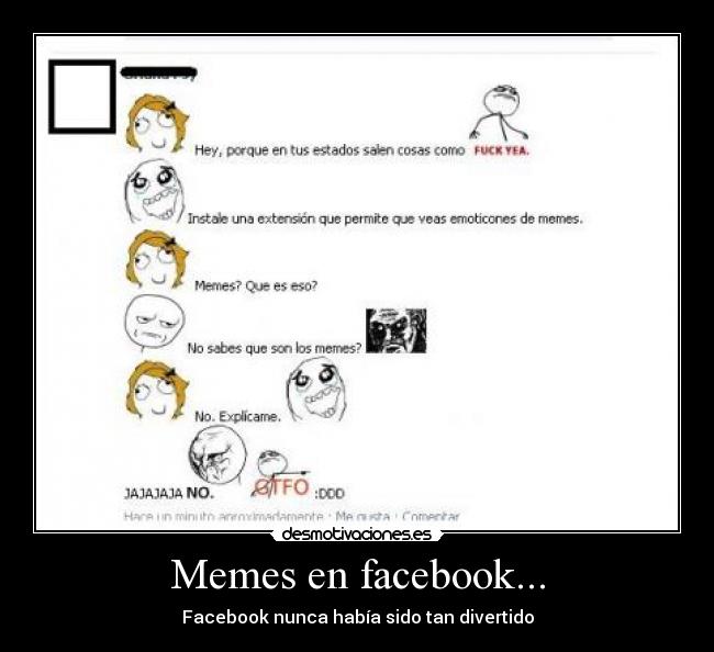 Memes en facebook... - Facebook nunca había sido tan divertido