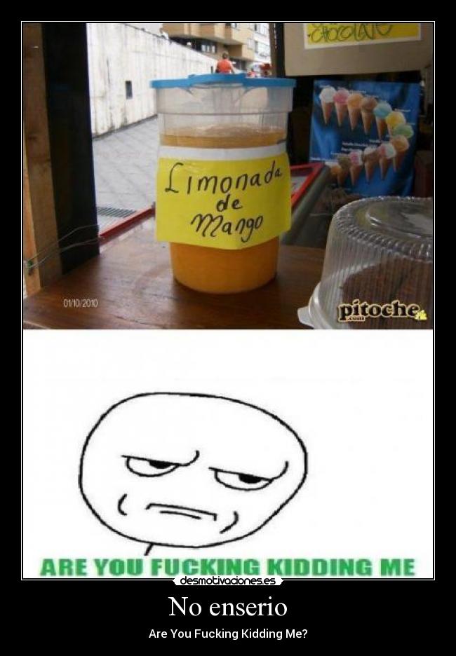 No enserio - Are You Fucking Kidding Me?