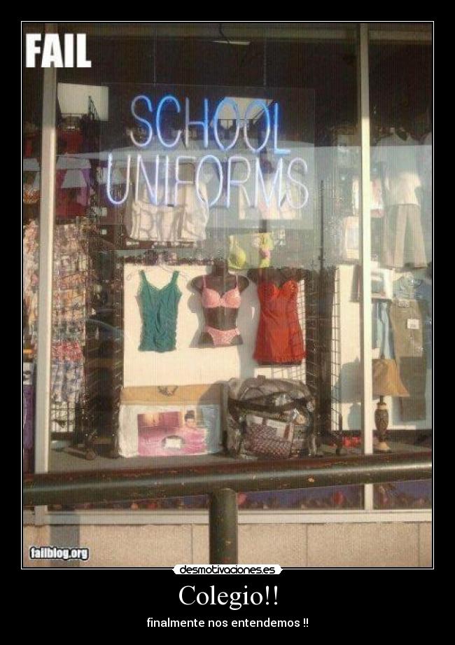 Colegio!! - finalmente nos entendemos !!