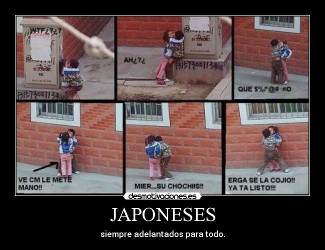 JAPONESES - siempre adelantados para todo.