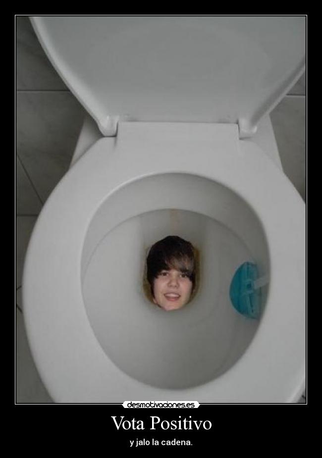 Vota Positivo - y jalo la cadena.