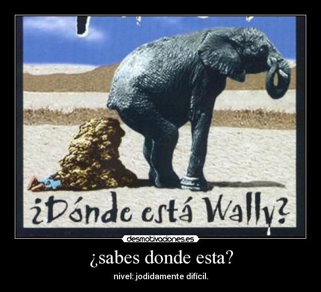 ¿sabes donde esta? - 