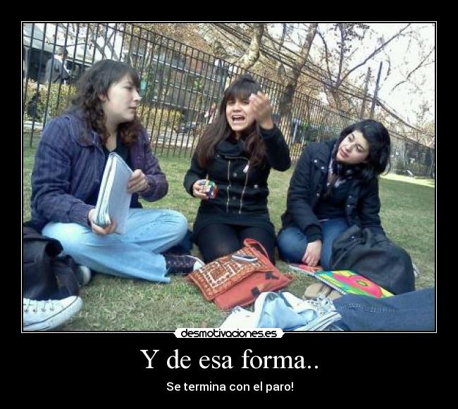 carteles paro desmotivaciones