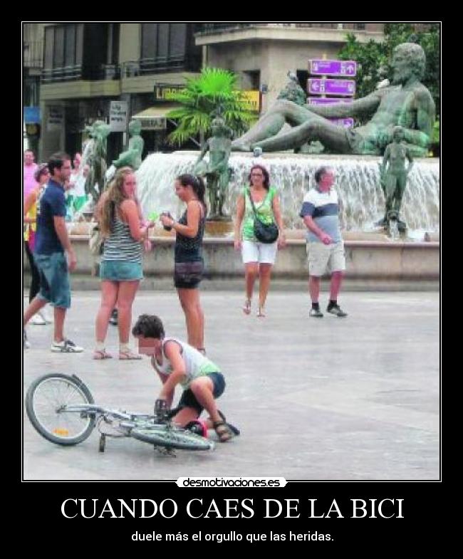 CUANDO CAES DE LA BICI -