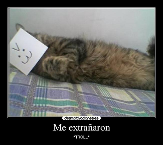 Me extrañaron -