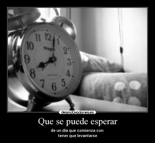 Que se puede esperar - 