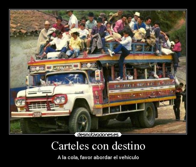 Carteles con destino -