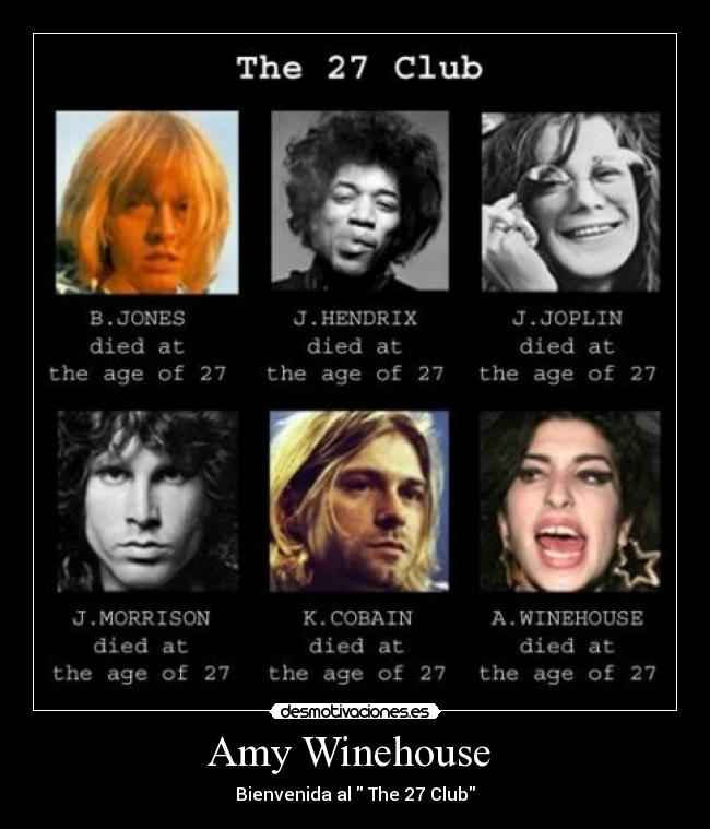 Amy Winehouse  - Bienvenida al  The 27 Club