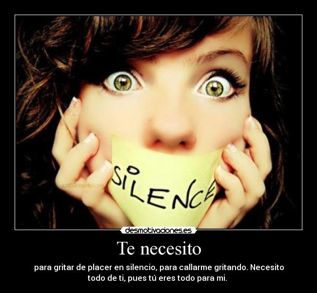 Te necesito -