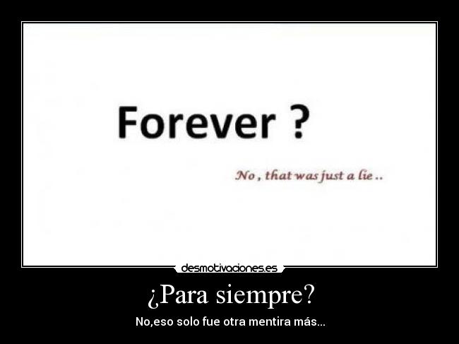 ¿Para siempre? - 