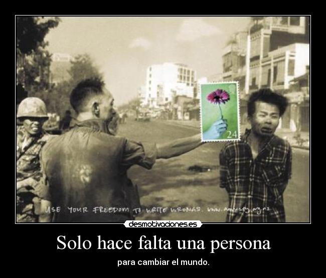 Solo hace falta una persona - 