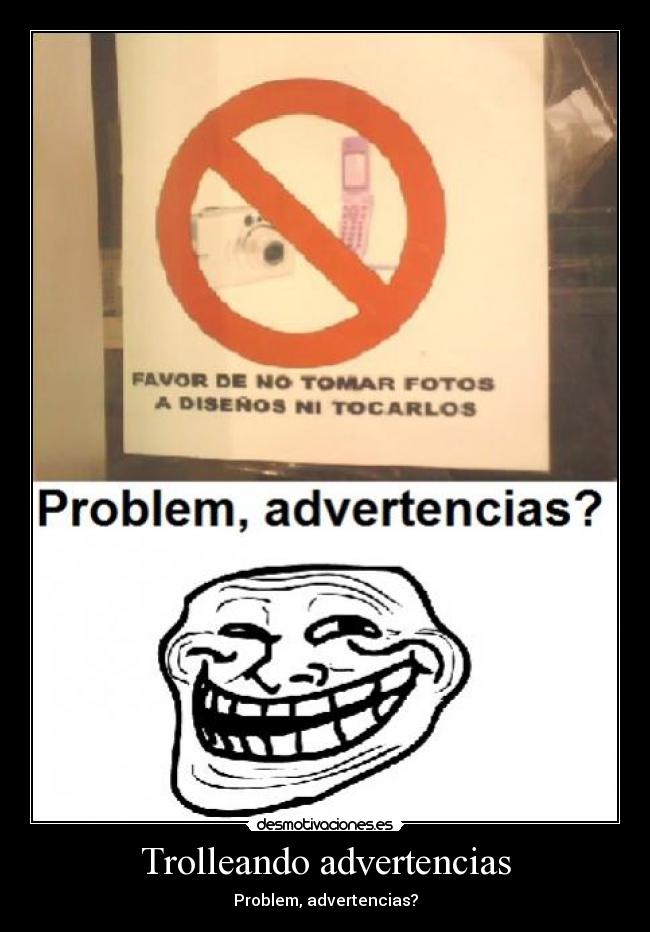 Trolleando advertencias -