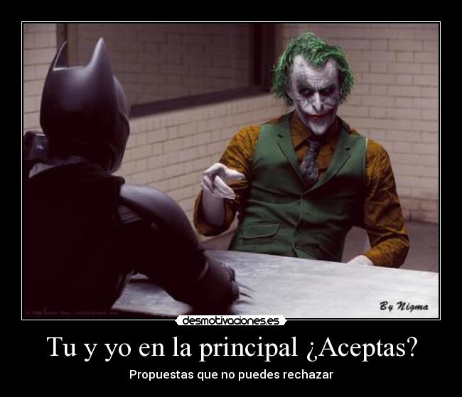 Tu y yo en la principal ¿Aceptas? - 