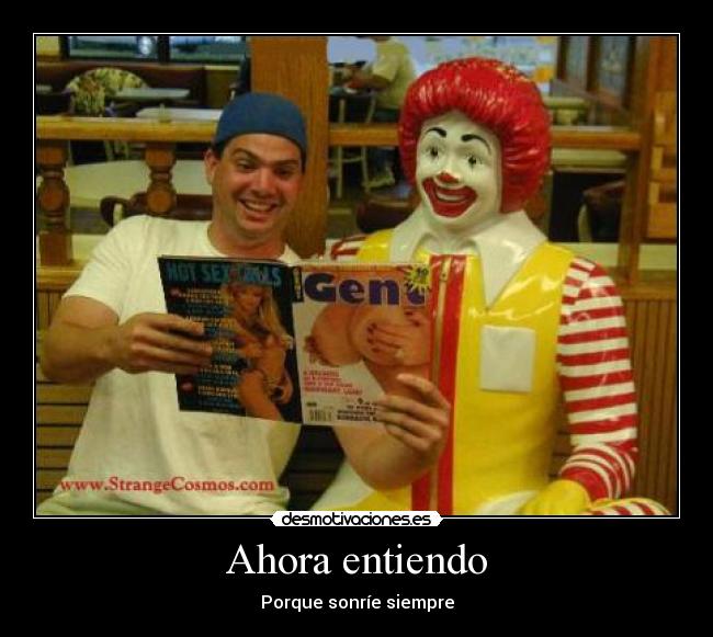 carteles mcdonald sonrie sonreir desmotivaciones