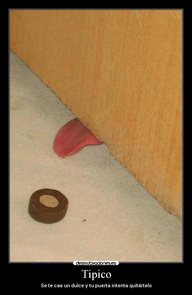Tipico - Se te cae un dulce y tu puerta intenta quitártelo