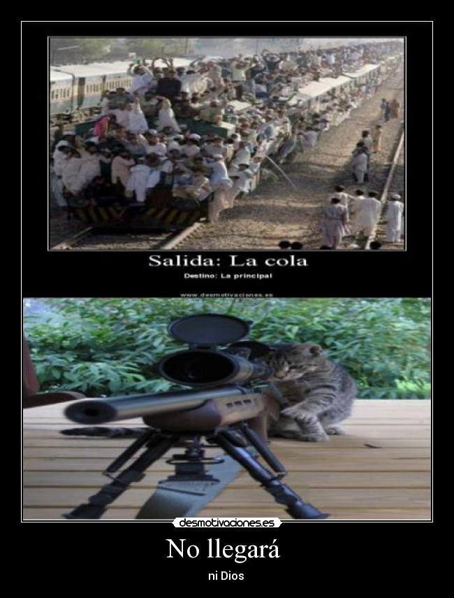 No llegará  - ni Dios 
