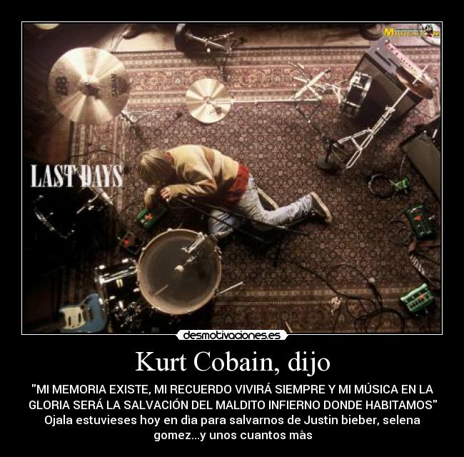 carteles kurt cobain desmotivaciones