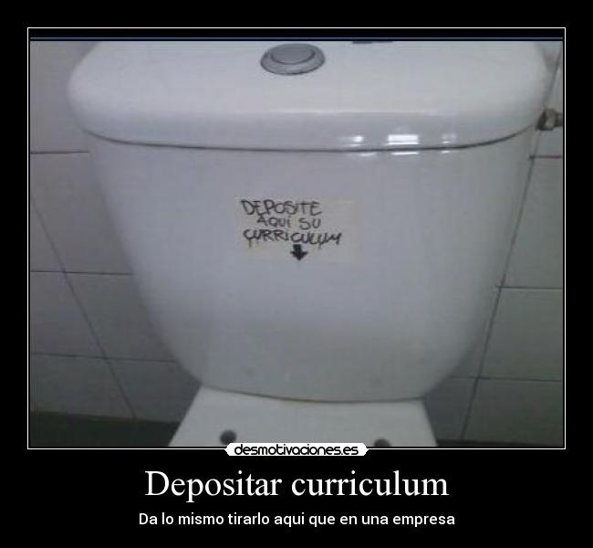 Depositar curriculum - Da lo mismo tirarlo aqui que en una empresa
