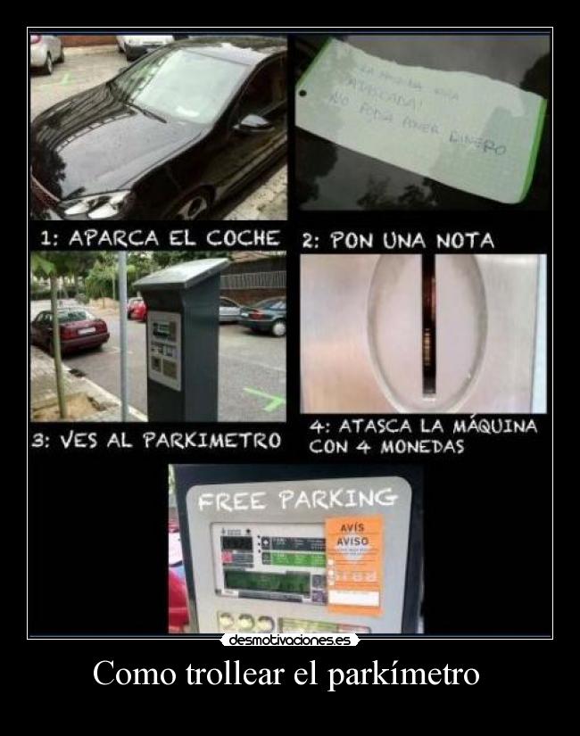 Como trollear el parkímetro -
