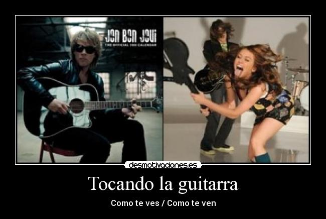 Tocando la guitarra - 