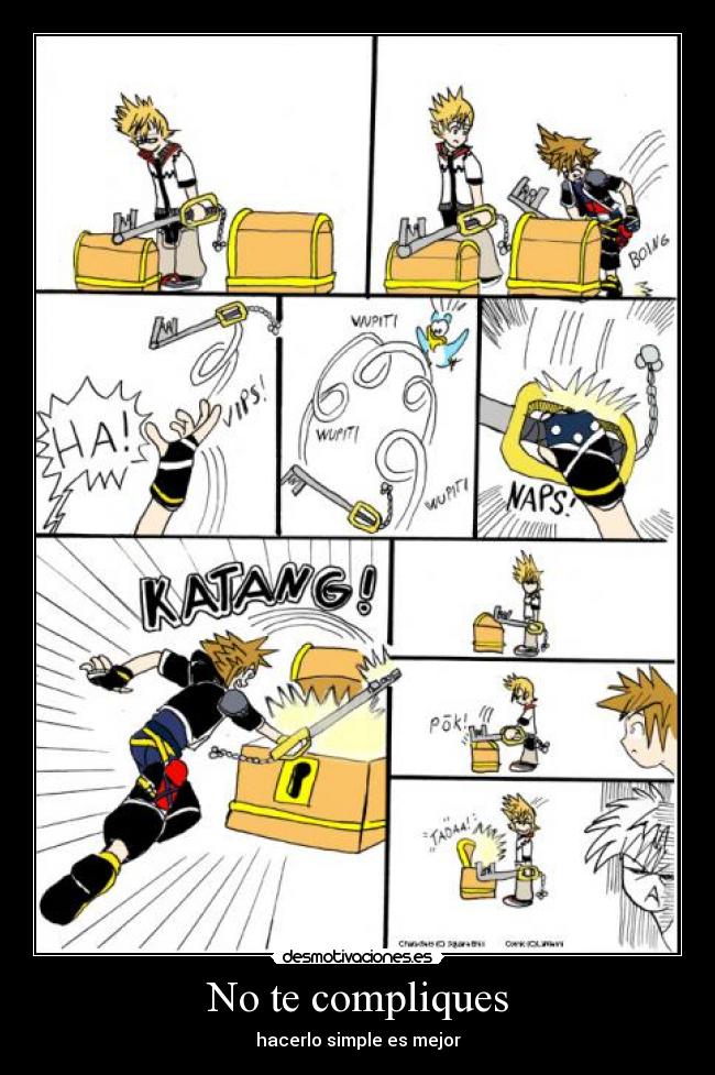 No te compliques - hacerlo simple es mejor