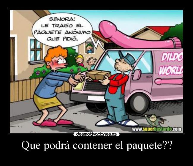 Que podrá contener el paquete?? -