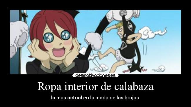 Ropa interior de calabaza - lo mas actual en la moda de las brujas