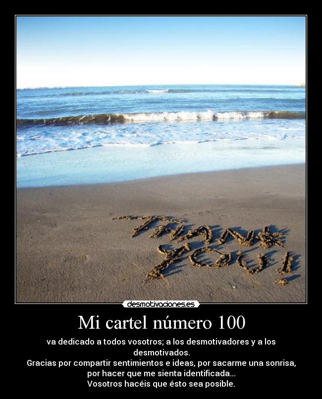 Mi cartel número 100 - 