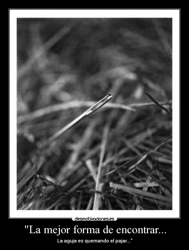 La mejor forma de encontrar... - 