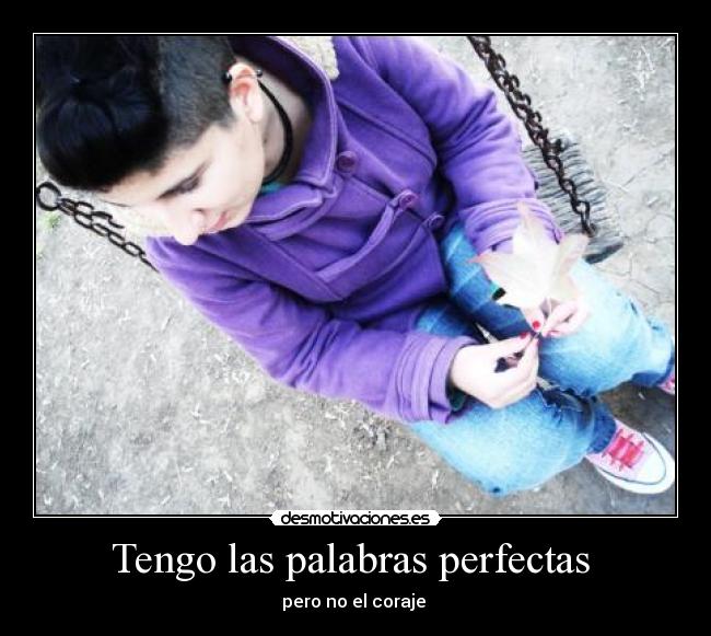 Tengo las palabras perfectas -
