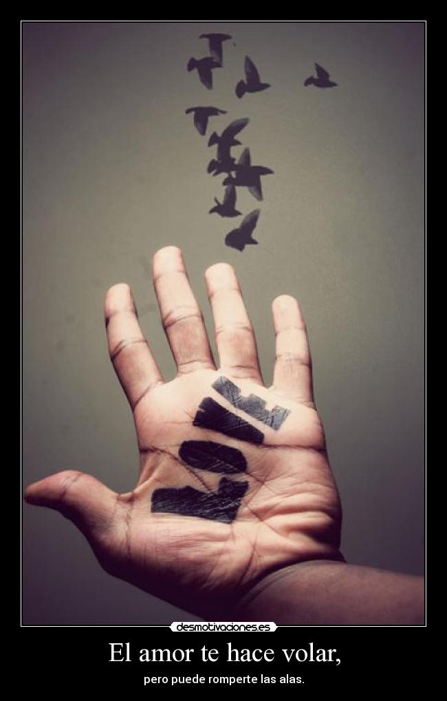 El amor te hace volar, -